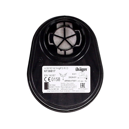 Dräger X-plore 3500 M Demi-masque respiratoire pour filtre à baïonnette de taille M - sans Filtre