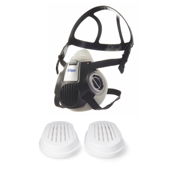 Dräger X-plore 3300 S Demi-masque de protection respiratoire pour filtre à baïonnette taille S - sans filtre
