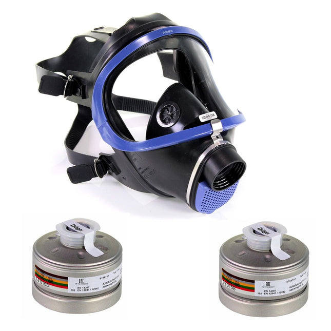 Masque complet Dräger X-plore 6300 (R55800) EN 148-1 / EN 136 Classe 2 + 2x