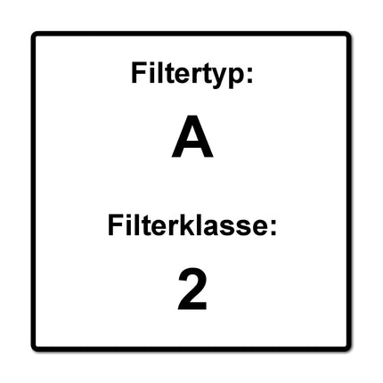 Dräger X-plore A2 Filtre à baïonnette pour X-plore 3300 3500 5500, 20 pcs. (6738873)