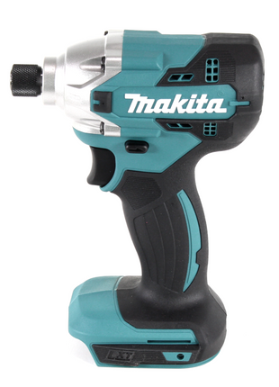 Makita DTD 156 SF1X4 clé à chocs sans fil 18V 155Nm + 1x batterie 3,0Ah + chargeur + jeu de 70 forets + coffret à outils en aluminium X4 avec insert universel