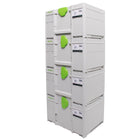 Festool Systainer Set 4x SYS3 M 237 ( 4x 204843 ) 21,4 Liter 396x296x237mm Werkzeugkoffer koppelbar - Toolbrothers