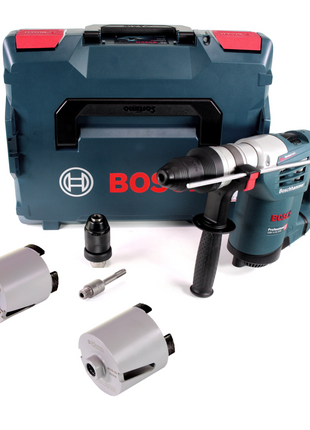 Marteau perforateur Bosch GBH 4-32 DFR 900W 4.2J SDS-plus + arbre SDS-plus + douilles foret M16 68mm + 82mm + L-Boxx