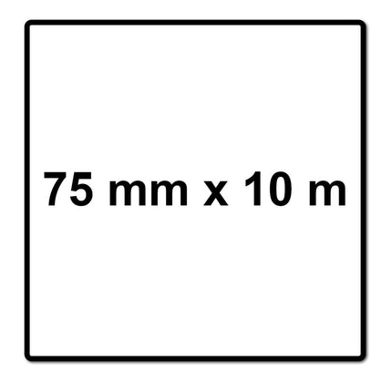 Mirka ABRANET Rouleau d'Abrasif  Velcro 75 mm x 10 m P120  (545BI001123R)