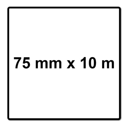 Mirka ABRANET Rouleau de papier abrasif 75 mm x 10 m P240 Klett (545BI001253R)