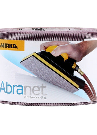 Rollo de papel de lija Mirka ABRANET 75mm x 10m P320 rollo de lija Velcro (545BI001323R)