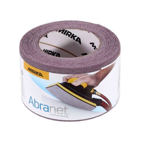 Rollo de papel de lija Mirka ABRANET 75mm x 10m P320 rollo de lija Velcro (545BI001323R)