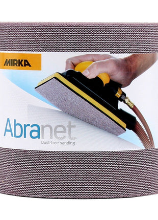 Rollo de papel de lija Mirka ABRANET 115mm x 10m P180 rollo de lija Velcro (545BY001183R)