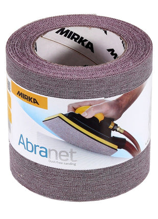 Rollo de papel de lija Mirka ABRANET 115mm x 10m P180 rollo de lija Velcro (545BY001183R)