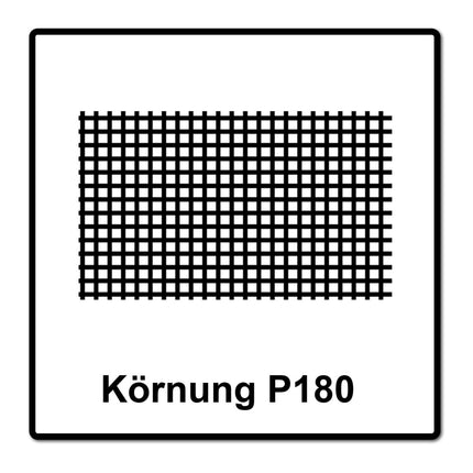 Mirka ABRANET Rouleau de papier abrasif 115 mm x 10 m P180 Klett (545BY001183R)