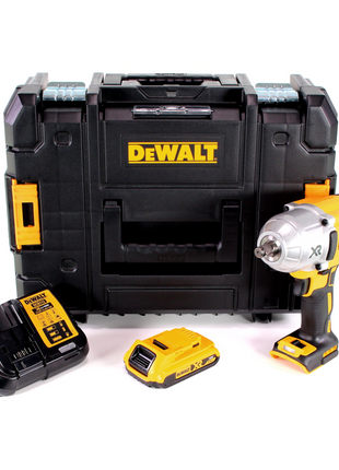 Clé à chocs sans fil Dewalt DCF 899 HD1 1/2" 18V 950Nm anneau HOG sans balai + 1x batterie 2.0Ah + chargeur + TSTAK