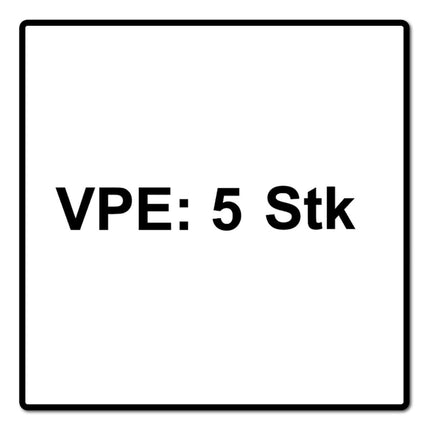 Festool 5x lame de scie circulaire à denture fine HW 216 x 2,3 x 30 mm W60 216 mm 60 dents ( 5x 500125 )