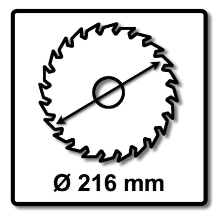 Festool WOOD FINE CUT Lame de scie circulaire denture fine, HW 216 x 2,3 x 30 mm W60, 60 dents, 3 pcs. (3x 500125)