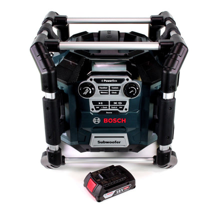 Radio de chantier Bosch GML 20 14,4-18V + 1x batterie 2,0Ah - sans chargeur