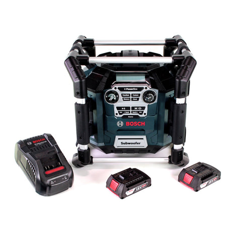 Radio de chantier Bosch GML 20 14,4-18V + 2x batteries 2,0Ah + chargeur