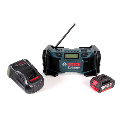 Radio de obra Bosch GML SoundBoxx 14,4-18V + 1x batería 5,0Ah + cargador