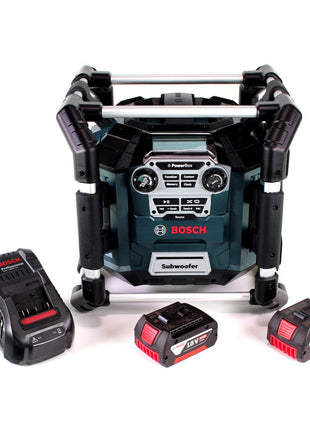 Radio de obra Bosch GML 20 14,4-18V 2x baterías 5,0Ah + cargador