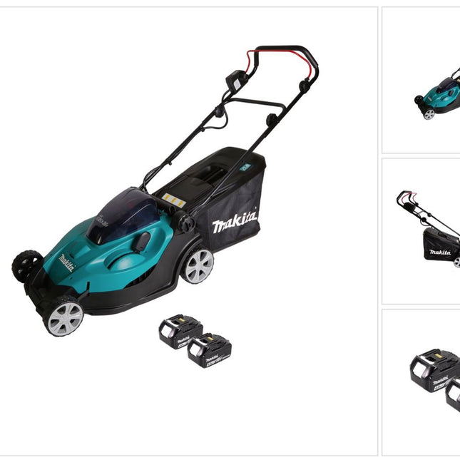 Tondeuse à gazon à batterie Makita DLM 431 M2 36V (2x18V) + 2x batterie 4,0Ah - sans chargeur