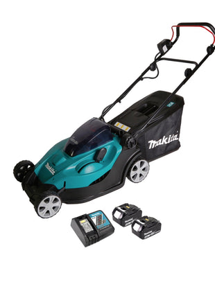 Cortacésped a batería Makita DLM 431 RM2 36 V (2x18V) 43cm + 2x batería 4.0Ah + cargador