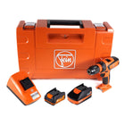 Fein ASCM 18 QSW Perceuse visseuse sans fil MultiVolt 12V/18V 40Nm sans balai + 1x Batterie 12V 3,0Ah + 1x Batterie 18V 3,0Ah + Chargeur + Coffret de transport ( 71161266000 )