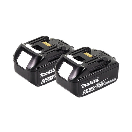 Makita DHS 710 TJ Scie circulaire sans fil 36V Li-Ion 190 mm + 2x Batteries 5.0Ah + Makpac - sans chargeur