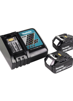 Makita DHS 710 RGJ 36V Li-Ion Scie circulaire sans fil 190 mm + 2x Batteries 6.0Ah + Chargeur + Coffret Makpac