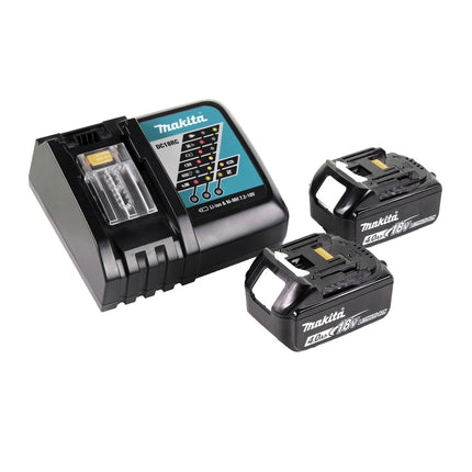 Makita DUT 130 RM Mélangeur sans fil 18V M14 Brushless + 2x batterie 4,0Ah + chargeur