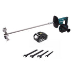 Batidora de batería Makita DUT 130 G1 18V M14 sin escobillas + 1x batería 6.0Ah - sin cargador