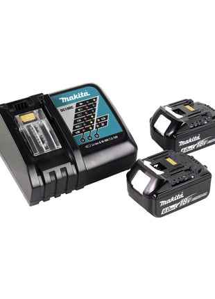 Batidora a batería Makita DUT 130 RG 18V M14 sin escobillas + 2x batería 6.0Ah + cargador