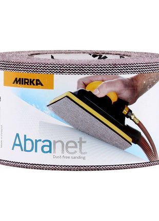 Mirka ABRANET 2x rouleau de papier de verre 75mm x 10m P80 rouleau de ponçage Velcro (2x 545BI001803R)