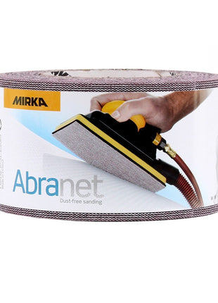 Mirka ABRANET 2x rouleau de papier de verre 75mm x 10m P120 rouleau de ponçage Velcro (2x 545BI001123R)