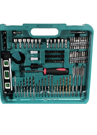 Makita DHP 453 SFTK W Akku Schlagbohrschrauber 18V 42Nm + 1x Akku 3,0Ah + Schnellladegerät + 101-tlg. Zubehörset + Koffer