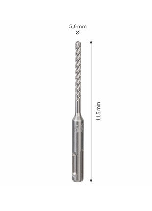 Bosch SDS-plus 7X Foret en carbure 5x50x115mm, certifié PGM ( 2608576104 )