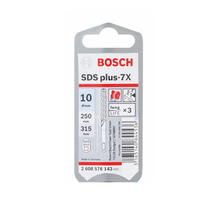 Bosch SDS-plus 7X Foret en carbure 10x250x315 mm, certifié PGM (2608576143 )
