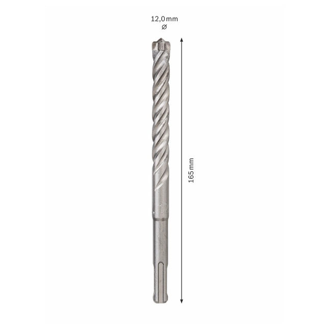 Bosch SDS-plus 7X Foret en carbure 12x100x165mm, certifié PGM (2608576149)