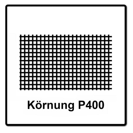 Mirka ABRANET 2x rouleau de papier de verre 75mm x 10m P400 rouleau de ponçage Velcro (2x 545BI001413R)