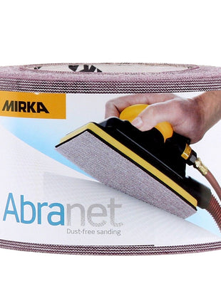 Mirka ABRANET 2x rouleau de papier de verre 75mm x 10m P400 rouleau de ponçage Velcro (2x 545BI001413R)