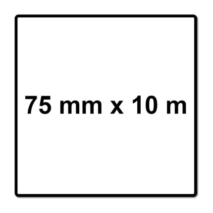 Mirka ABRANET 2x rouleau de papier de verre 75mm x 10m P320 rouleau de ponçage Velcro (2x 545BI001323R)