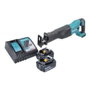 Makita DJR 186 RM Scie sabre sans fil 18 V + 2x Batteries 4,0 Ah + Chargeur