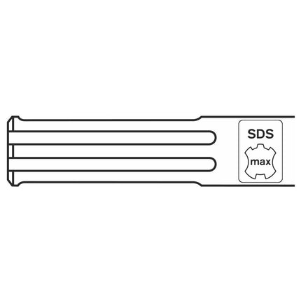 Bosch Burin carrelages SDS-max 300x50mm, auto-affûtant, longue durée de vie ( 2608690098 )