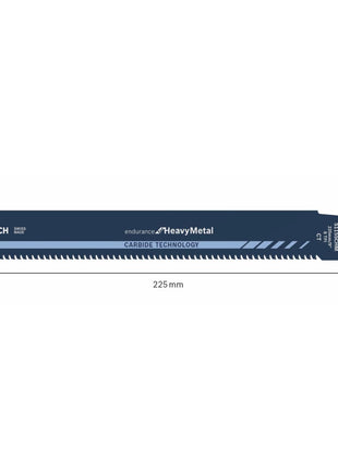 Bosch S 1155 CHM Säbelsägeblatt Endurance for Heavy Metal 8tpi 225x25x1,25mm ( 2608653182 ) extra Long Life