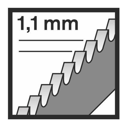 Bosch T 118 AHM Lames de scie sauteuse Endurance for Stainless Steel 83/1,1mm Long Life, 3 pcs. (2608630663)