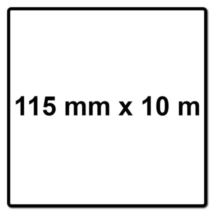 Mirka ABRANET 2x rouleau de papier de verre 115mm x 10m P120 rouleau de ponçage Velcro (2x 545BY001123R)