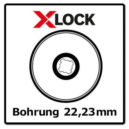 Bosch X-LOCK Carbide Multiwheel Disque à tronçonner K125x1x22,23mm (2608619284)