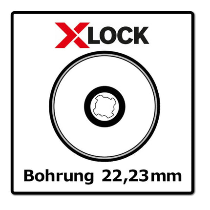 Bosch X571 X-LOCK Best for Metal Disques à lamelles 125x22,23mm K80 (10x 2608619211)