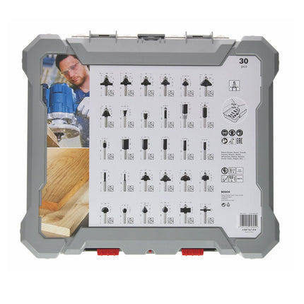 Bosch DIN EN-847 Kit: Fraises mixtes, 6 mm - 30 pcs. ( 2607017474 )
