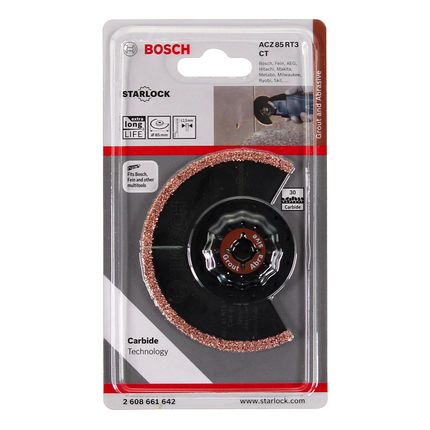 Bosch ACZ 70 RT5 Lame à concrétion carbure pour outils multi-fonctions Starlock 85 mm, G30, coupes fines (2608661642)
