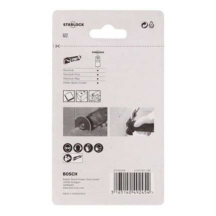 Bosch ACZ 70 RT5 Lame à concrétion carbure pour outils multi-fonctions Starlock 85 mm, G30, coupes fines (2608661642)