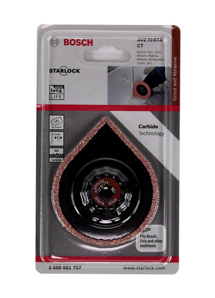 Bosch AVZ 70 RT4 Enlève-mortier à concrétion carbure 3Max Starlock, 70 mm G40 VPI1 (2608661757)