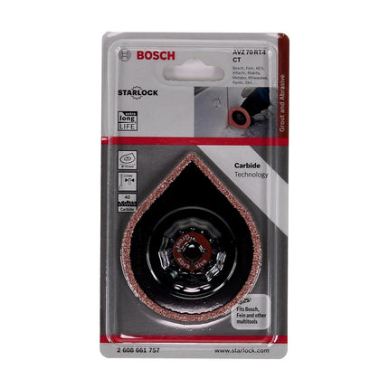 Bosch AVZ 70 RT4 Enlève-mortier à concrétion carbure 3Max Starlock, 70 mm G40 VPI1 (2608661757)